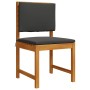 Juego de Comedor para Jardín de 5 Piezas con Cojines de Madera Maciza de Acacia de , Mesas de jardín - Ref: Foro24-3329120, P...