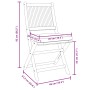 Klappbare Gartenstühle mit weißem Kissen 6 Stück aus massivem Akazienholz von , Gartenstühle - Ref: Foro24-3329125, Preis: 27...