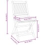 Klappbare Gartenstühle mit grauem Kissen 6 Stück aus massivem Akazienholz von , Gartenstühle - Ref: Foro24-3329126, Preis: 27...