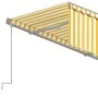 Automatisch einziehbare Markise mit gelb-weißem Rollo 4x3 m von vidaXL, Markisen - Ref: Foro24-3069428, Preis: 441,55 €, Raba...