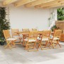Klappbare Gartenstühle mit weißem Kissen 8 Stück aus massivem Akazienholz von , Gartenstühle - Ref: Foro24-3329129, Preis: 36...