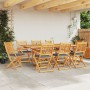 Klappbare Gartenstühle mit grauem Kissen 8 Stück aus massivem Akazienholz von , Gartenstühle - Ref: Foro24-3329132, Preis: 42...