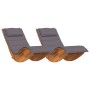 Sun Lounger Set of 2 Dark Grey by , Garden chairs - Ref: Foro24-3329135, Price: 399,69 €, Discount: %