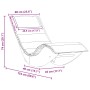 Sun lounger Set of 2 Beige Wood and upholstered fabric Large by , Garden chairs - Ref: Foro24-3329136, Price: 316,57 €, Disco...