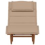 Tumbona Solar Juego de 2 Taupe Madera maciza de Acacia Estándar de , Sillas de jardín - Ref: Foro24-3329137, Precio: 332,06 €...