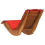 Tumbona Set de 2 Rojo Madera y Tela Estándar Plegable de , Sillas de jardín - Ref: Foro24-3329138, Precio: 269,82 €, Descuent...