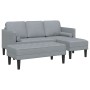 2-teilige Sofagarnitur mit hellgrauen Stoffkissen von , Sofas - Ref: Foro24-3329252, Preis: 324,49 €, Rabatt: %