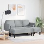 2-teilige Sofagarnitur mit hellgrauen Stoffkissen von , Sofas - Ref: Foro24-3329252, Preis: 324,49 €, Rabatt: %