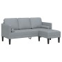 2-teilige Sofagarnitur mit hellgrauen Stoffkissen von , Sofas - Ref: Foro24-3329252, Preis: 324,49 €, Rabatt: %