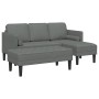 Sofá en forma de L Juego de 2 Gris oscuro Poliéster de , Sofás - Ref: Foro24-3329253, Precio: 362,00 €, Descuento: %