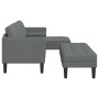 Sofá en forma de L Juego de 2 Gris oscuro Poliéster de , Sofás - Ref: Foro24-3329253, Precio: 362,00 €, Descuento: %