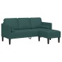 2-teilige Sofagarnitur mit dunkelgrünen Stoffkissen von , Sofas - Ref: Foro24-3329256, Preis: 324,49 €, Rabatt: %