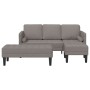 2-Piece Sofa Set with Cushions in Taupe Fabric by , Sofas - Ref: Foro24-3329257, Price: 421,62 €, Discount: %