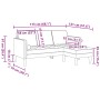 2-Piece Sofa Set with Cushions in Taupe Fabric by , Sofas - Ref: Foro24-3329257, Price: 421,62 €, Discount: %