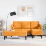 2-teilige Sofagarnitur mit Kissen aus senffarbenem Stoff von , Sofas - Ref: Foro24-3329260, Preis: 328,84 €, Rabatt: %