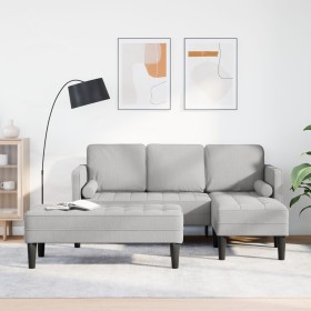 2-teilige Sofagarnitur mit Kissen aus wolkengrauem Stoff von , Sofas - Ref: Foro24-3329261, Preis: 375,45 €, Rabatt: %