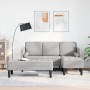 2-Piece Sofa Set with Cushions in Cloud Grey Fabric by , Sofas - Ref: Foro24-3329261, Price: 375,45 €, Discount: %