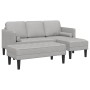 2-Piece Sofa Set with Cushions in Cloud Grey Fabric by , Sofas - Ref: Foro24-3329261, Price: 375,45 €, Discount: %