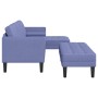 2-piece sofa set with denim blue fabric cushions by , Sofas - Ref: Foro24-3329262, Price: 370,66 €, Discount: %