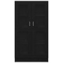 Estantería Negra Roble 82,5x30,5x150 cm Madera de , Librerías y estanterías - Ref: Foro24-3329276, Precio: 158,79 €