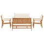 5-teiliges Gartensofa-Set mit Kissen aus massivem Akazienholz von , Outdoor-Sofas - Ref: Foro24-3331813, Preis: 498,58 €, Rab...