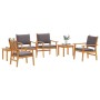 6-Piece Garden Dining Set with Solid Acacia Wood Cushions by , Outdoor sofas - Ref: Foro24-3331816, Price: 397,32 €, Discount: %