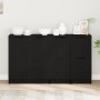 Buffets 3 pcs Black Oak Wood by , Sideboards - Ref: Foro24-3332500, Price: 127,98 €, Discount: %