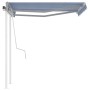 Manuell ausfahrbare Markise mit blauer und weißer LED 3x2,5 m von vidaXL, Markisen - Ref: Foro24-3069896, Preis: 308,94 €, Ra...