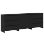 Sets mit 3 Brettern aus schwarzem Eichenholz von , Sideboards - Ref: Foro24-3332501, Preis: 237,52 €, Rabatt: %