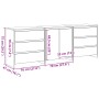 Sets mit 3 Brettern aus schwarzem Eichenholz von , Sideboards - Ref: Foro24-3332501, Preis: 237,52 €, Rabatt: %