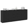3 Pieces Black Oak Sideboards Crafted Wood by , Sideboards - Ref: Foro24-3332514, Price: 178,91 €, Discount: %