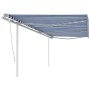 Manuell einziehbare Markise mit blauen und weißen Stangen 6x3 m von vidaXL, Markisen - Ref: Foro24-3069996, Preis: 670,85 €, ...