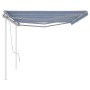 Manuell einziehbare Markise mit blauen und weißen Stangen 6x3 m von vidaXL, Markisen - Ref: Foro24-3069996, Preis: 670,85 €, ...