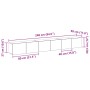 3-teiliges TV-Möbelset schwarz aus Holz von , TV-Möbel - Ref: Foro24-3333056, Preis: 121,24 €, Rabatt: %