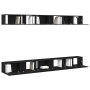 Conjunto de Mueble para TV de 6 Piezas en Madera Ingenieril de Roble Negro de , Muebles TV - Ref: Foro24-3333059, Precio: 288...