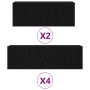 Conjunto de Mueble para TV de 6 Piezas en Madera Ingenieril de Roble Negro de , Muebles TV - Ref: Foro24-3333059, Precio: 288...