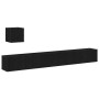 4-teiliges TV-Möbelset in schwarzer Eiche aus Holzwerkstoff von , TV-Möbel - Ref: Foro24-3333061, Preis: 154,06 €, Rabatt: %
