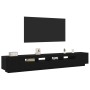 TV-Möbel mit LED-Leuchten Schwarze Eiche 260x35x40 cm Holz von , TV-Möbel - Ref: Foro24-3333064, Preis: 209,69 €, Rabatt: %