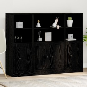 Sideboard aus schwarzer Eiche 132x35,5x103,5 cm Verarbeitetes Holz von , Sideboards - Ref: Foro24-3333077, Preis: 198,77 €, R...
