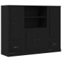 Black Oak Cupboard 132x35.5x103.5 cm Crafted Wood by , Sideboards - Ref: Foro24-3333078, Price: 203,72 €, Discount: %