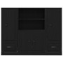 Black Oak Cupboard 132x35.5x103.5 cm Crafted Wood by , Sideboards - Ref: Foro24-3333078, Price: 203,72 €, Discount: %