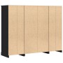 Black Oak Cupboard 132x35.5x103.5 cm Crafted Wood by , Sideboards - Ref: Foro24-3333078, Price: 203,72 €, Discount: %