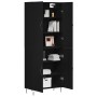 Aparador Negro de Roble 69,5x34x180 cm Madera Elaborada de , Aparadores - Ref: Foro24-3333108, Precio: 174,98 €