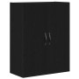 Aparador Negro de Roble 69,5x34x180 cm Madera Elaborada de , Aparadores - Ref: Foro24-3333108, Precio: 174,98 €
