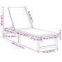 Sun Loungers 2 pcs with Solid Acacia Wood Cushions, Light Grey Solid Acacia Wood Sun Lounger with Cushions by , Loungers - Re...