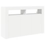 Aparador Blanco Blanco Madera Contrachapada 116 x 30 x 75 cm de , Aparadores - Ref: Foro24-3333876, Precio: 117,66 €, Descuen...