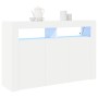 Aparador Blanco Blanco Madera Contrachapada 116 x 30 x 75 cm de , Aparadores - Ref: Foro24-3333876, Precio: 117,66 €, Descuen...