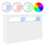 Aparador Blanco Blanco Madera Contrachapada 116 x 30 x 75 cm de , Aparadores - Ref: Foro24-3333876, Precio: 117,66 €, Descuen...