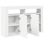 Aparador Blanco Blanco Madera Contrachapada 116 x 30 x 75 cm de , Aparadores - Ref: Foro24-3333876, Precio: 117,66 €, Descuen...