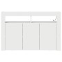 Aparador Blanco Blanco Madera Contrachapada 116 x 30 x 75 cm de , Aparadores - Ref: Foro24-3333876, Precio: 117,66 €, Descuen...